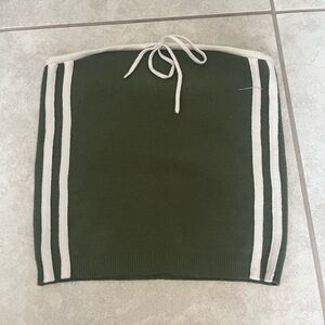 Pacsun Green and White Women's Skirt